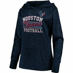 Best deal 👏 Women's Majestic Navy Houston Texans Showtime Quick Out Pullover Hoodie ❤️ -women‘s clothing store unnamed file 2947