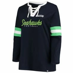 Brand new π₯ Profile π© Women's College Navy Seattle Seahawks Plus Size Script Lace-Up Long Sleeve T-Shirt π 8 Brand new π₯ Profile π© Women's College Navy Seattle Seahawks Plus Size Script Lace-Up Long Sleeve T-Shirt π -womenβs clothing store unnamed file 299