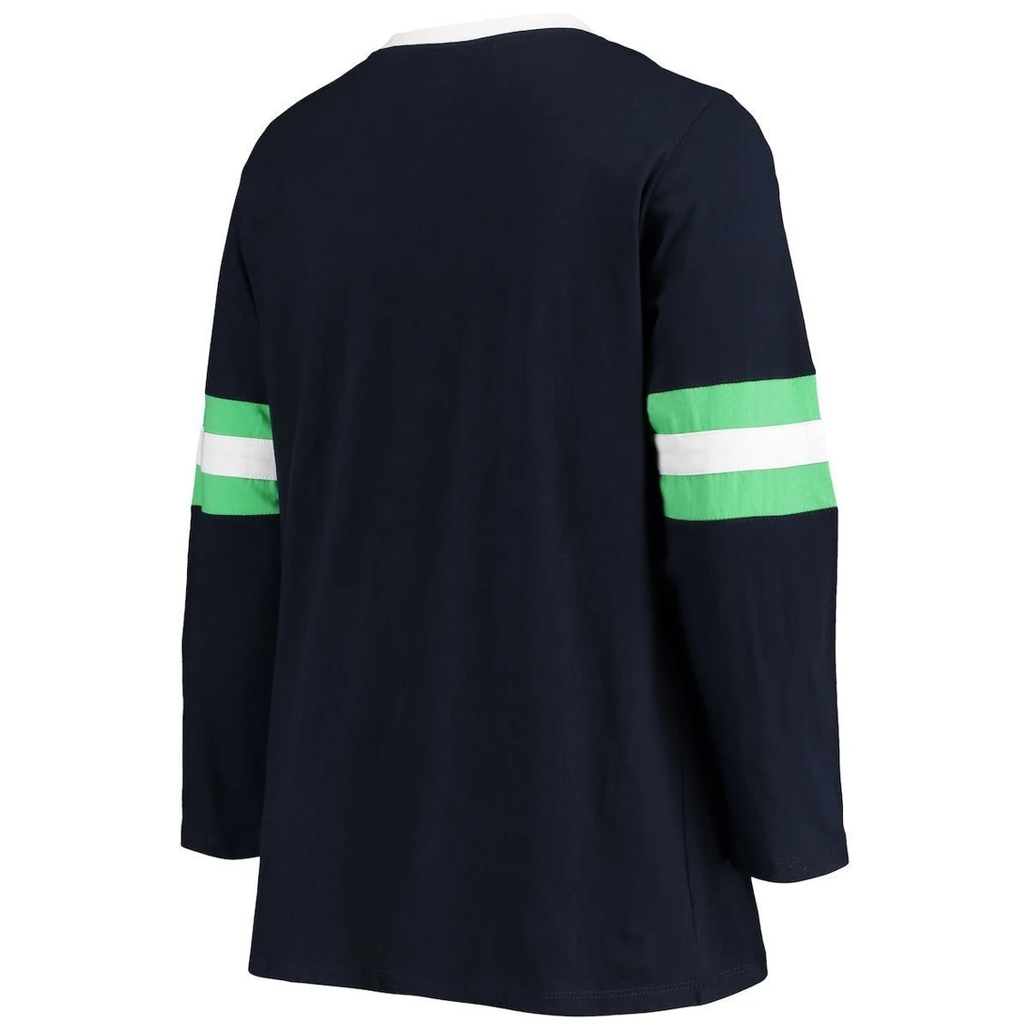 Brand new π₯ Profile π© Women's College Navy Seattle Seahawks Plus Size Script Lace-Up Long Sleeve T-Shirt π 6 Brand new π₯ Profile π© Women's College Navy Seattle Seahawks Plus Size Script Lace-Up Long Sleeve T-Shirt π - Image 4