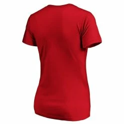 Hot Sale ✨ Women's Fanatics Branded Red Cincinnati Reds Team Logo Lockup V-Neck T-Shirt ✨ -women‘s clothing store unnamed file 316