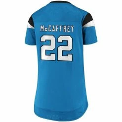 Best Pirce 🎁 Women's Fanatics Branded Christian McCaffrey Blue Carolina Panthers Athena Name & Number Fashion Top 🎉 -women‘s clothing store unnamed file 336