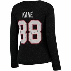 Wholesale 😀 Women's Reebok Patrick Kane Black Chicago Blackhawks Henley Lace Up Name & Number Long Sleeve T-Shirt ✨ -women‘s clothing store unnamed file 347