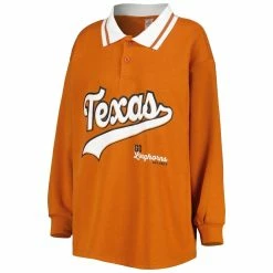 Cheapest 👏 Women's Gameday Couture Texas Orange Texas Longhorns Happy Hour Long Sleeve Polo 🎁 -women‘s clothing store unnamed file 358