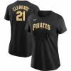 Best Pirce 😀 Women's Nike Roberto Clemente Black Pittsburgh Pirates Cooperstown Collection Name & Number T-Shirt ✔️ -women‘s clothing store unnamed file 360