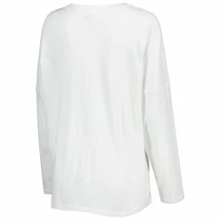 Buy 🎉 Women's League Collegiate Wear White Texas Longhorns Clothesline Oversized Long Sleeve T-Shirt ⭐ -women‘s clothing store unnamed file 367