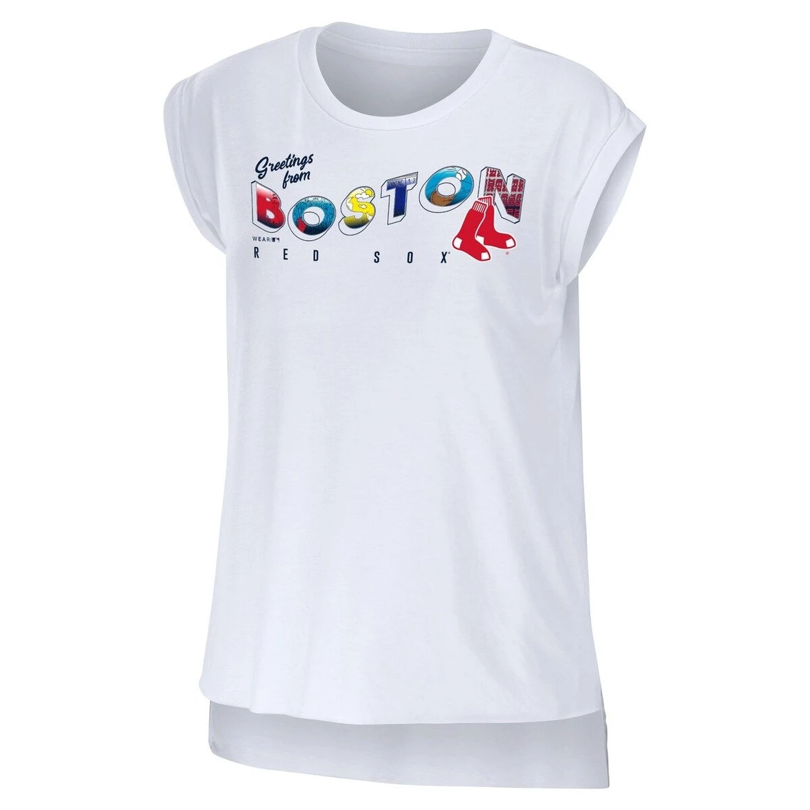 Flash Sale π― Women's WEAR By Erin Andrews White Boston Red Sox Greetings From T-Shirt β¨ 5 Flash Sale π― Women's WEAR By Erin Andrews White Boston Red Sox Greetings From T-Shirt β¨ - Image 3