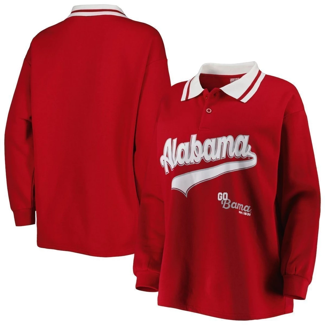 Top 10 β Women's Gameday Couture Crimson Alabama Crimson Tide Happy Hour Long Sleeve Polo π 4 Top 10 β Women's Gameday Couture Crimson Alabama Crimson Tide Happy Hour Long Sleeve Polo π - Image 2