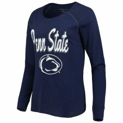 New 💯 Boxercraft 👩 Women's Navy Penn State Nittany Lions Payton Elbow Patch Slub Raglan Long Sleeve T-Shirt ⭐ -women‘s clothing store unnamed file 417