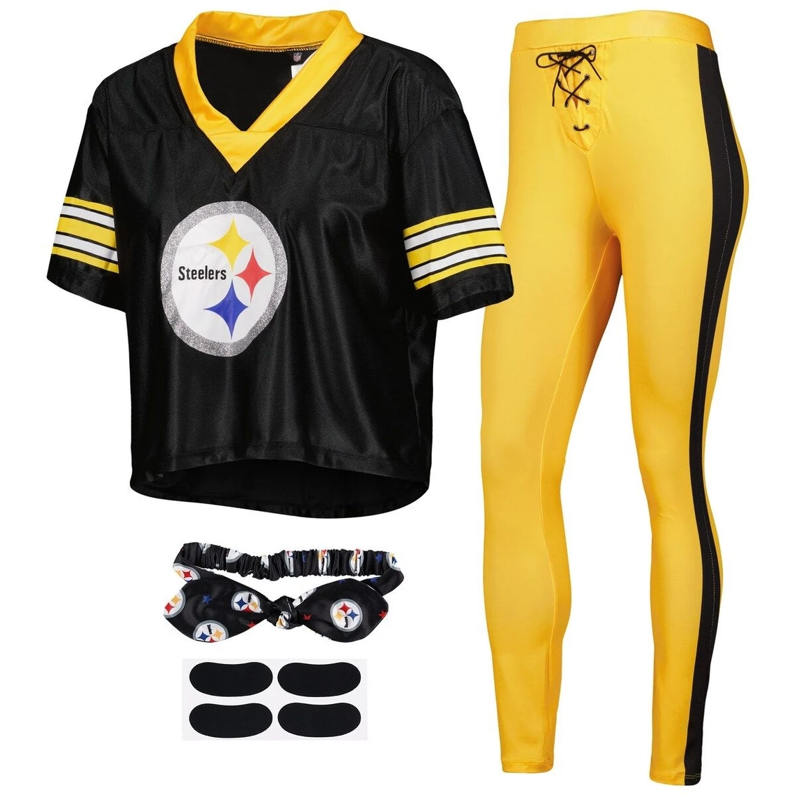 Best Pirce π€© Jerry Leigh π© Women's Black/Gold Pittsburgh Steelers Game Day Costume Set π 3 Best Pirce π€© Jerry Leigh π© Women's Black/Gold Pittsburgh Steelers Game Day Costume Set π