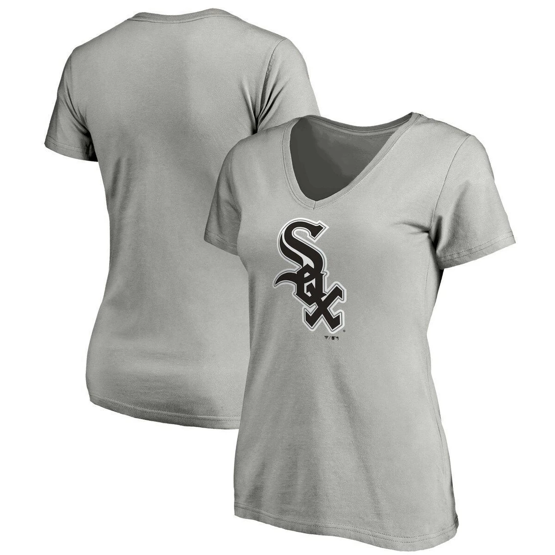 Buy π Women's Fanatics Branded Heathered Gray Chicago White Sox Core Official Logo V-Neck T-Shirt π 3 Buy π Women's Fanatics Branded Heathered Gray Chicago White Sox Core Official Logo V-Neck T-Shirt π