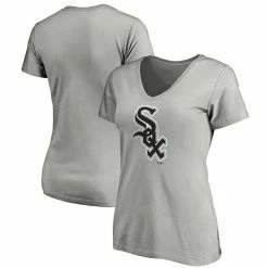 Buy π Women's Fanatics Branded Heathered Gray Chicago White Sox Core Official Logo V-Neck T-Shirt π 7 Buy π Women's Fanatics Branded Heathered Gray Chicago White Sox Core Official Logo V-Neck T-Shirt π -womenβs clothing store unnamed file 455