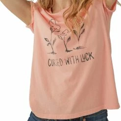 Deals 💯 Lucky Brand Cursed With Luck Classic Crew Tee ✔️ -women‘s clothing store unnamed file 464