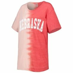 Brand new 🌟 Women's Gameday Couture Scarlet Nebraska Huskers Find Your Groove Split-Dye T-Shirt ✔️ -women‘s clothing store unnamed file 495