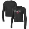 Flash Sale ✨ Women's Under Armour Black Texas Tech Red Raiders Vault Cropped Long Sleeve T-Shirt 😀 -women‘s clothing store unnamed file 501