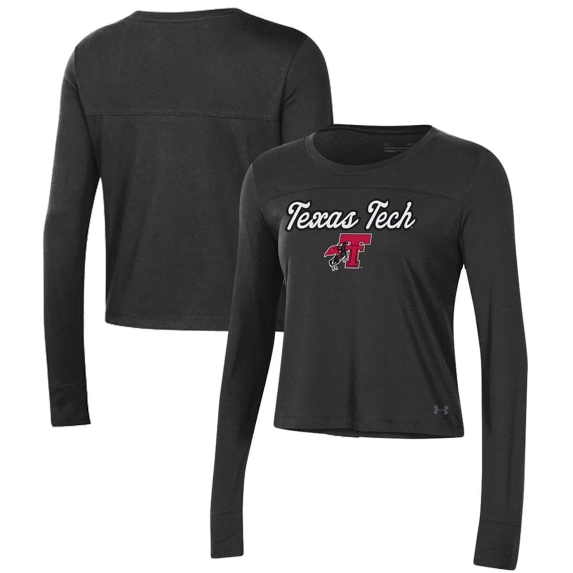 Flash Sale β¨ Women's Under Armour Black Texas Tech Red Raiders Vault Cropped Long Sleeve T-Shirt π 3 Flash Sale β¨ Women's Under Armour Black Texas Tech Red Raiders Vault Cropped Long Sleeve T-Shirt π