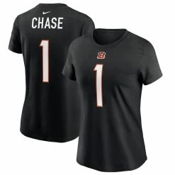 Buy 🔥 Women's Nike Ja'Marr Chase Black Cincinnati Bengals Player Name & Number T-Shirt 🛒