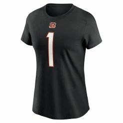 Buy 🔥 Women's Nike Ja'Marr Chase Black Cincinnati Bengals Player Name & Number T-Shirt 🛒 -women‘s clothing store unnamed file 519