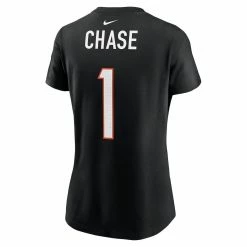 Buy 🔥 Women's Nike Ja'Marr Chase Black Cincinnati Bengals Player Name & Number T-Shirt 🛒 -women‘s clothing store unnamed file 520