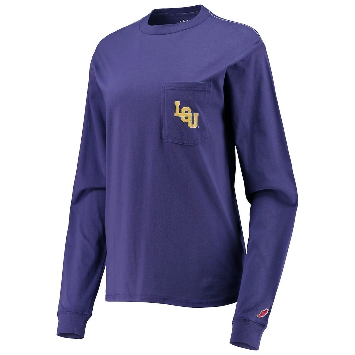 Top 10 β€οΈ Women's League Collegiate Wear Purple LSU Tigers Pocket Oversized Long Sleeve T-Shirt π 5 Top 10 β€οΈ Women's League Collegiate Wear Purple LSU Tigers Pocket Oversized Long Sleeve T-Shirt π - Image 3