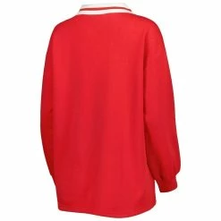 Buy 💯 Women's Gameday Couture Red Wisconsin Badgers Happy Hour Long Sleeve Polo 🔔 -women‘s clothing store unnamed file 592