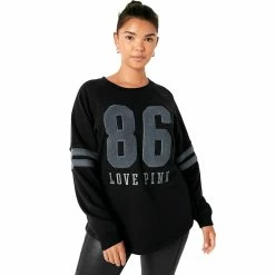 Best Sale 😉 Victoria's Secret Pink Varsity Raglan Stripe Pullover 🎉