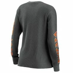 Best Pirce 😉 Women's WEAR By Erin Andrews Gray Chicago Bears Long Sleeve Thermal T-Shirt ✨ -women‘s clothing store unnamed file 611