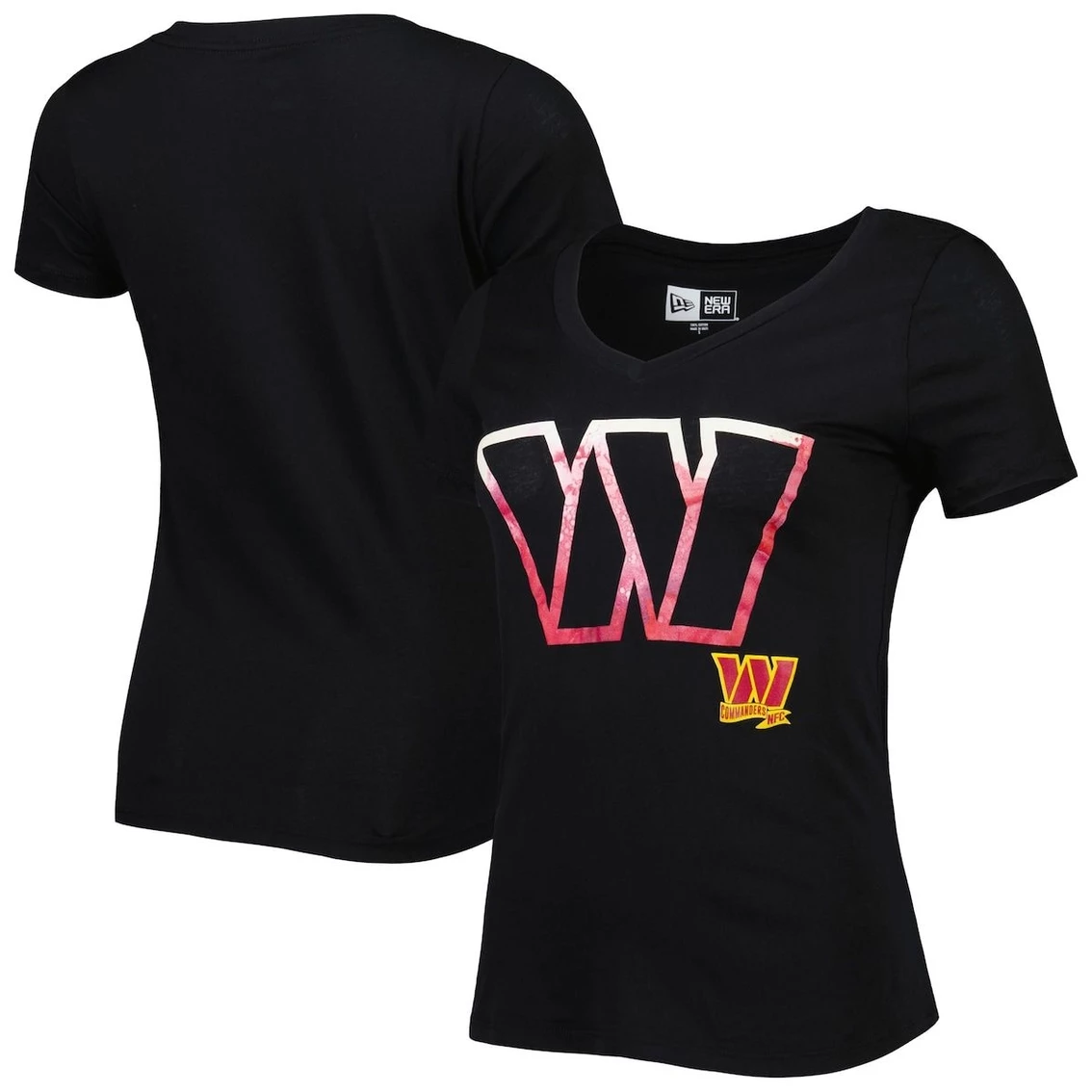 Brand new π₯ Women's New Era Black Washington Commanders Ink Dye Sideline V-Neck T-Shirt π 4 Brand new π₯ Women's New Era Black Washington Commanders Ink Dye Sideline V-Neck T-Shirt π - Image 2