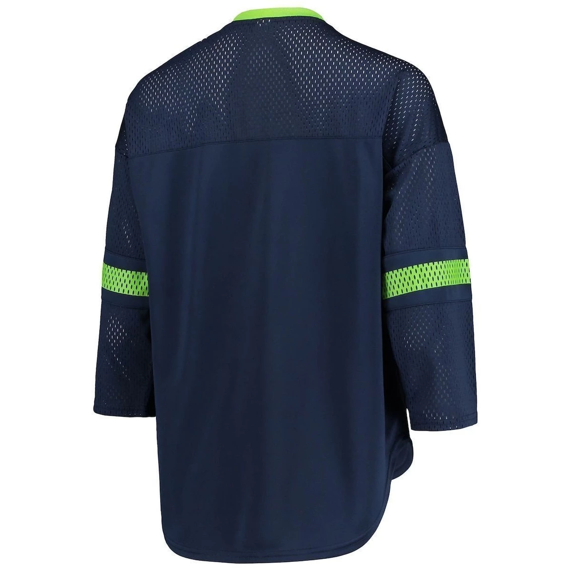 Best Sale π― Women's Starter College Navy Seattle Seahawks Lead Game Lace-Up V-Neck 3/4-Sleeve T-Shirt π 6 Best Sale π― Women's Starter College Navy Seattle Seahawks Lead Game Lace-Up V-Neck 3/4-Sleeve T-Shirt π - Image 4