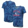 Outlet 😍 Women's Majestic Threads Blue New York Rangers Boyfriend Tie-Dye Tri-Blend T-Shirt ✔️ -women‘s clothing store unnamed file 650