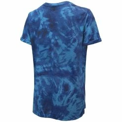 Outlet 😍 Women's Majestic Threads Blue New York Rangers Boyfriend Tie-Dye Tri-Blend T-Shirt ✔️ -women‘s clothing store unnamed file 653