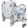 Best deal ⌛ Women's Majestic Threads White/Navy Tennessee Titans Off-Shoulder Tie-Dye V-Neck Long Sleeve T-Shirt 👍 -women‘s clothing store unnamed file 654