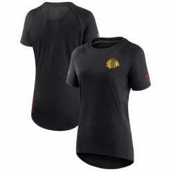 Best reviews of 👏 Women's Fanatics Branded Black Chicago Blackhawks Authentic Pro Rink Raglan Tech T-Shirt 🔔