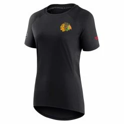 Best reviews of 👏 Women's Fanatics Branded Black Chicago Blackhawks Authentic Pro Rink Raglan Tech T-Shirt 🔔 -women‘s clothing store unnamed file 666