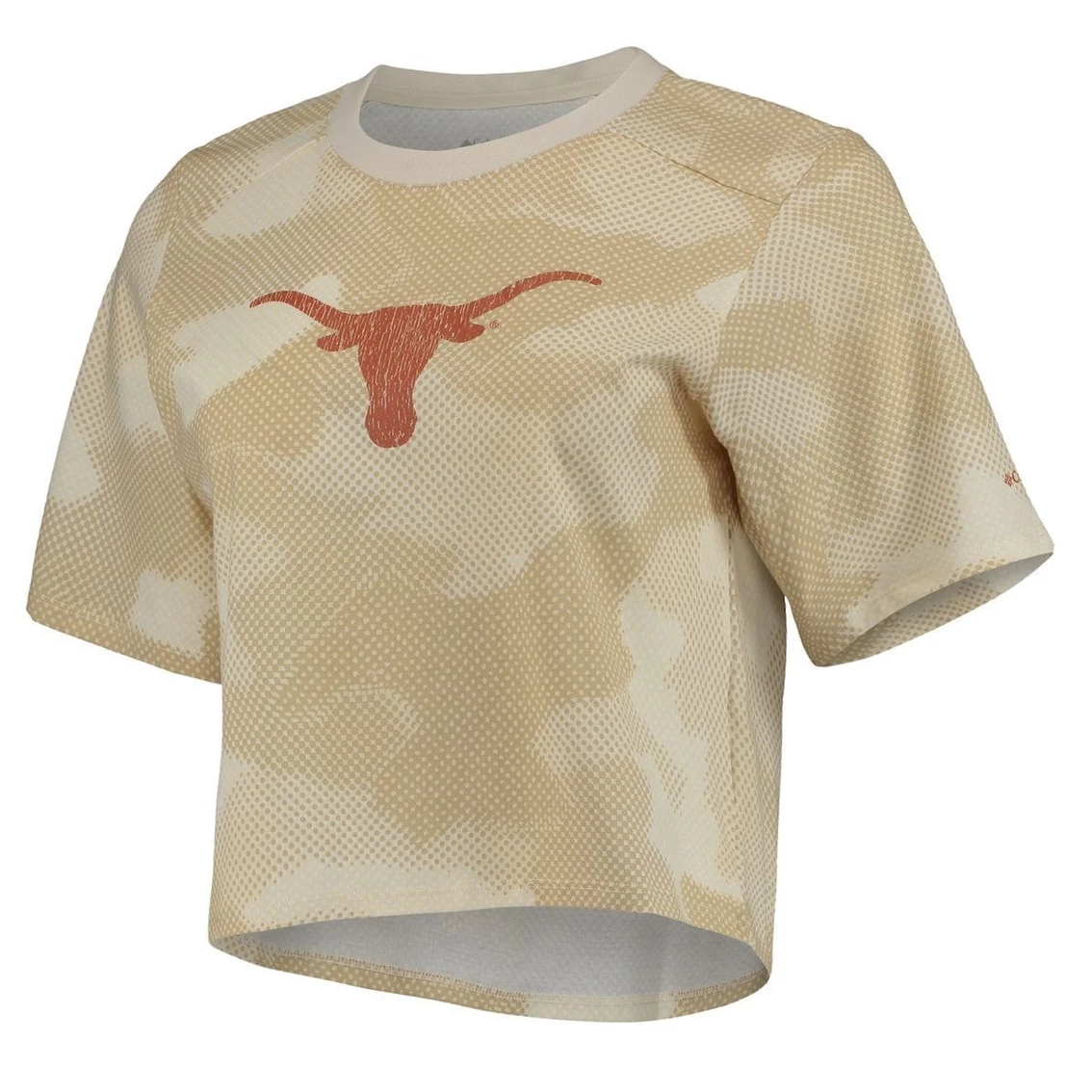 Outlet ❤️ Women's Columbia White/Tan Texas Longhorns Park Camo Boxy T-Shirt 🔥 5 Outlet ❤️ Women's Columbia White/Tan Texas Longhorns Park Camo Boxy T-Shirt 🔥 - Image 3