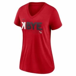 Best Pirce ⌛ Women's Cleveland Guardians Red Nike K-Bye Tri-Blend V-Neck T-Shirt 🌟 -women‘s clothing store unnamed file 685