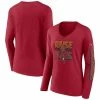 Flash Sale ✔️ Women's Fanatics Branded Red Tampa Bay Buccaneers Hometown Sweep Long Sleeve V-Neck T-Shirt 🔔 -women‘s clothing store unnamed file 695