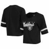 Best reviews of ❤️ Outerstuff Juniors Black Las Vegas Raiders Burnout Raglan Half-Sleeve T-Shirt 🥰 -women‘s clothing store unnamed file 727