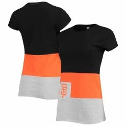Outlet ❤️ Women's Refried Apparel Black San Francisco Giants Sustainable Fitted T-Shirt 🧨
