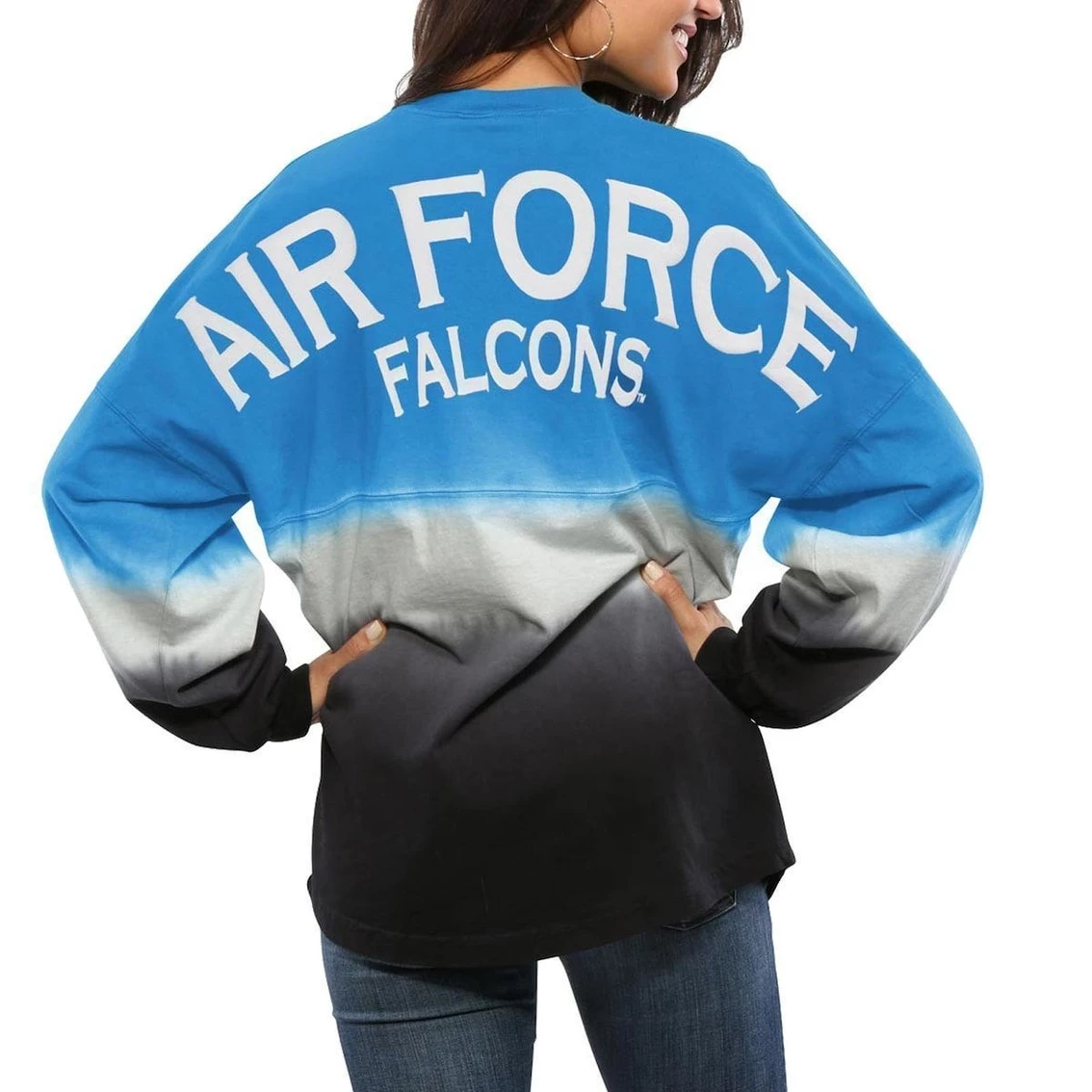 Deals π₯° Women's Royal Air Force Falcons Ombre Long Sleeve Dip-Dyed Spirit Jersey π― 3 Deals π₯° Women's Royal Air Force Falcons Ombre Long Sleeve Dip-Dyed Spirit Jersey π―