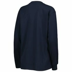 Best Pirce 😉 Women's Pressbox Navy West Virginia Mountaineers Big Country Laurels Long Sleeve T-Shirt 👏 -women‘s clothing store unnamed file 771