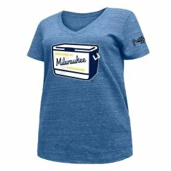 New π Women's New Era Heathered Royal Milwaukee Brewers 2022 City Connect Plus Size V-Neck T-Shirt π 8 New π Women's New Era Heathered Royal Milwaukee Brewers 2022 City Connect Plus Size V-Neck T-Shirt π -womenβs clothing store unnamed file 774