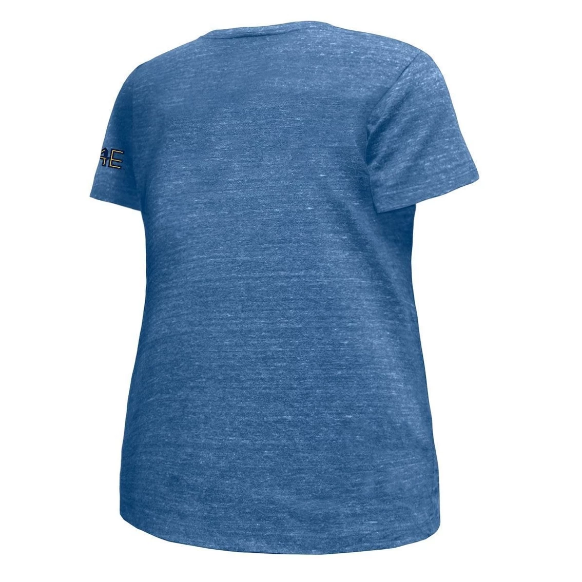 New π Women's New Era Heathered Royal Milwaukee Brewers 2022 City Connect Plus Size V-Neck T-Shirt π 6 New π Women's New Era Heathered Royal Milwaukee Brewers 2022 City Connect Plus Size V-Neck T-Shirt π - Image 4