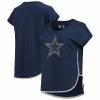 Outlet ✔️ Women's G-III 4Her By Carl Banks Navy Dallas Cowboys Rookie Scoop Neck T-Shirt 👍 -women‘s clothing store unnamed file 790