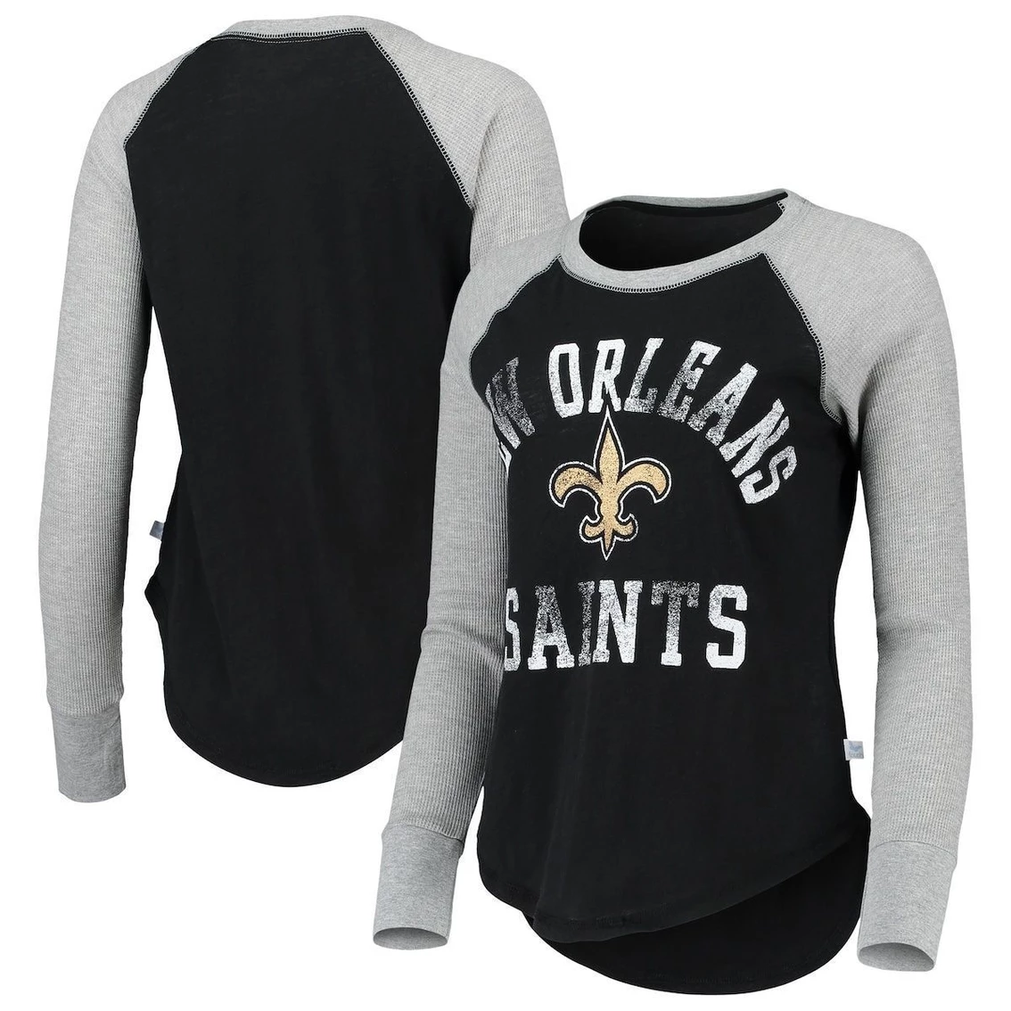 New π Women's Touch Black New Orleans Saints Waffle Raglan Long Sleeve T-Shirt π₯° 3 New π Women's Touch Black New Orleans Saints Waffle Raglan Long Sleeve T-Shirt π₯°