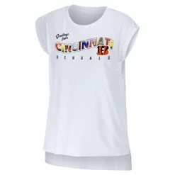 Budget 😍 Women's WEAR By Erin Andrews White Cincinnati Bengals Greetings From Muscle T-Shirt 🌟 -women‘s clothing store unnamed file 852