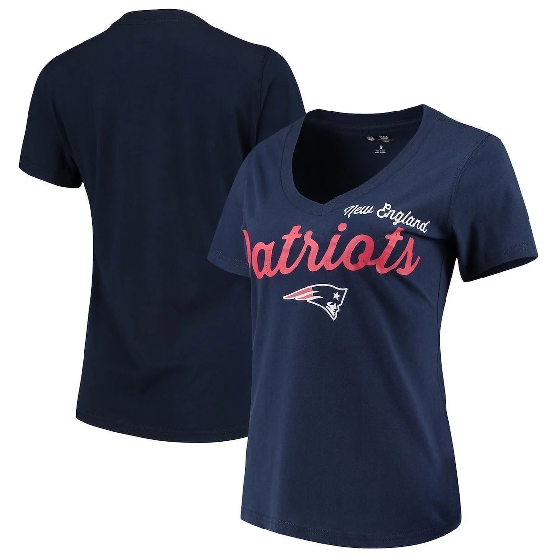 Cheap π Women's G-III 4Her By Carl Banks Navy New England Patriots Post Season V-Neck T-Shirt π 4 Cheap π Women's G-III 4Her By Carl Banks Navy New England Patriots Post Season V-Neck T-Shirt π - Image 2
