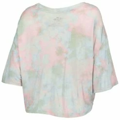 Buy ✔️ Women's Majestic Threads Chicago Cubs Cooperstown Collection Tie-Dye Boxy Cropped Tri-Blend T-Shirt ⭐ -women‘s clothing store unnamed file 869