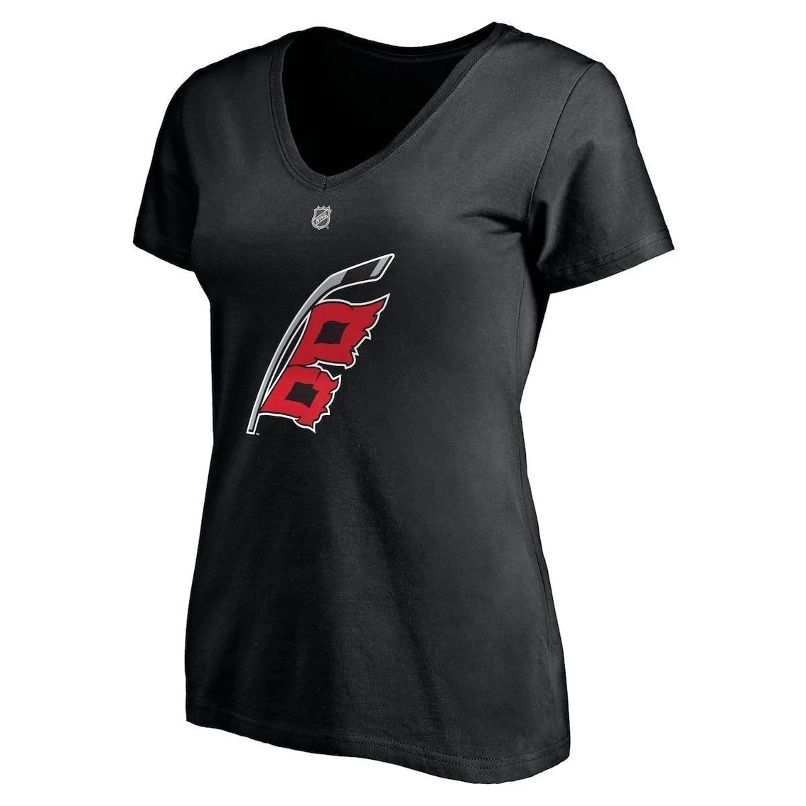 New 🧨 Women's Fanatics Branded Andrei Svechnikov Black Carolina Hurricanes Alternate Authentic Stack Name & Number V-Neck T-Shirt ✔️ 5 New 🧨 Women's Fanatics Branded Andrei Svechnikov Black Carolina Hurricanes Alternate Authentic Stack Name & Number V-Neck T-Shirt ✔️ - Image 3
