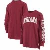 Best reviews of 🤩 Women's Pressbox Heathered Crimson Indiana Hoosiers Two-Hit Canyon Long Sleeve T-Shirt 🤩