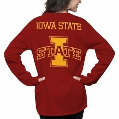 Discount π― Women's Pressbox Cardinal Iowa State Cyclones Fight Song The Big π Shirt Oversized Long Sleeve T-Shirt π€© 7 Discount π― Women's Pressbox Cardinal Iowa State Cyclones Fight Song The Big π Shirt Oversized Long Sleeve T-Shirt π€© -womenβs clothing store unnamed file 915